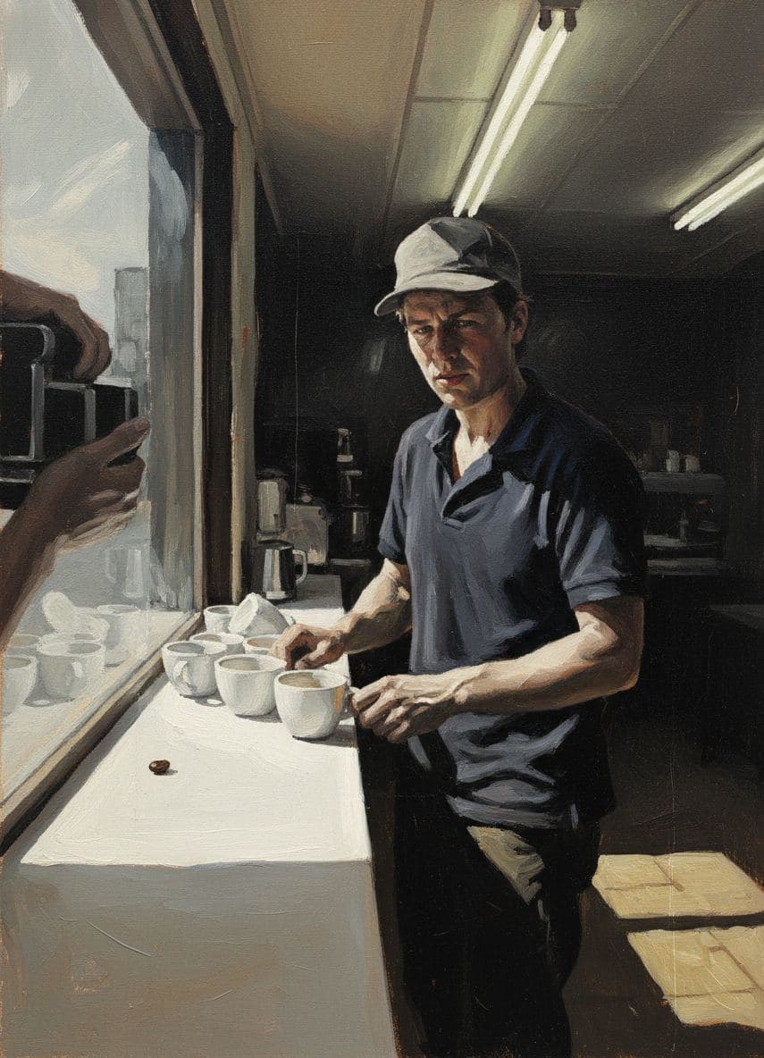 Jamie Clenches Their Jaw — abstract work by Viktor Eklund — MODULAR · a one-of-a-kind original