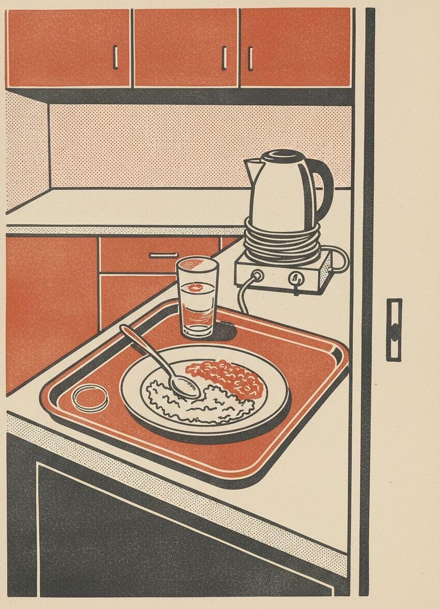Leaving the Kettle Cooled — print by Hilda Prosser — MODULAR · a one-of-a-kind original