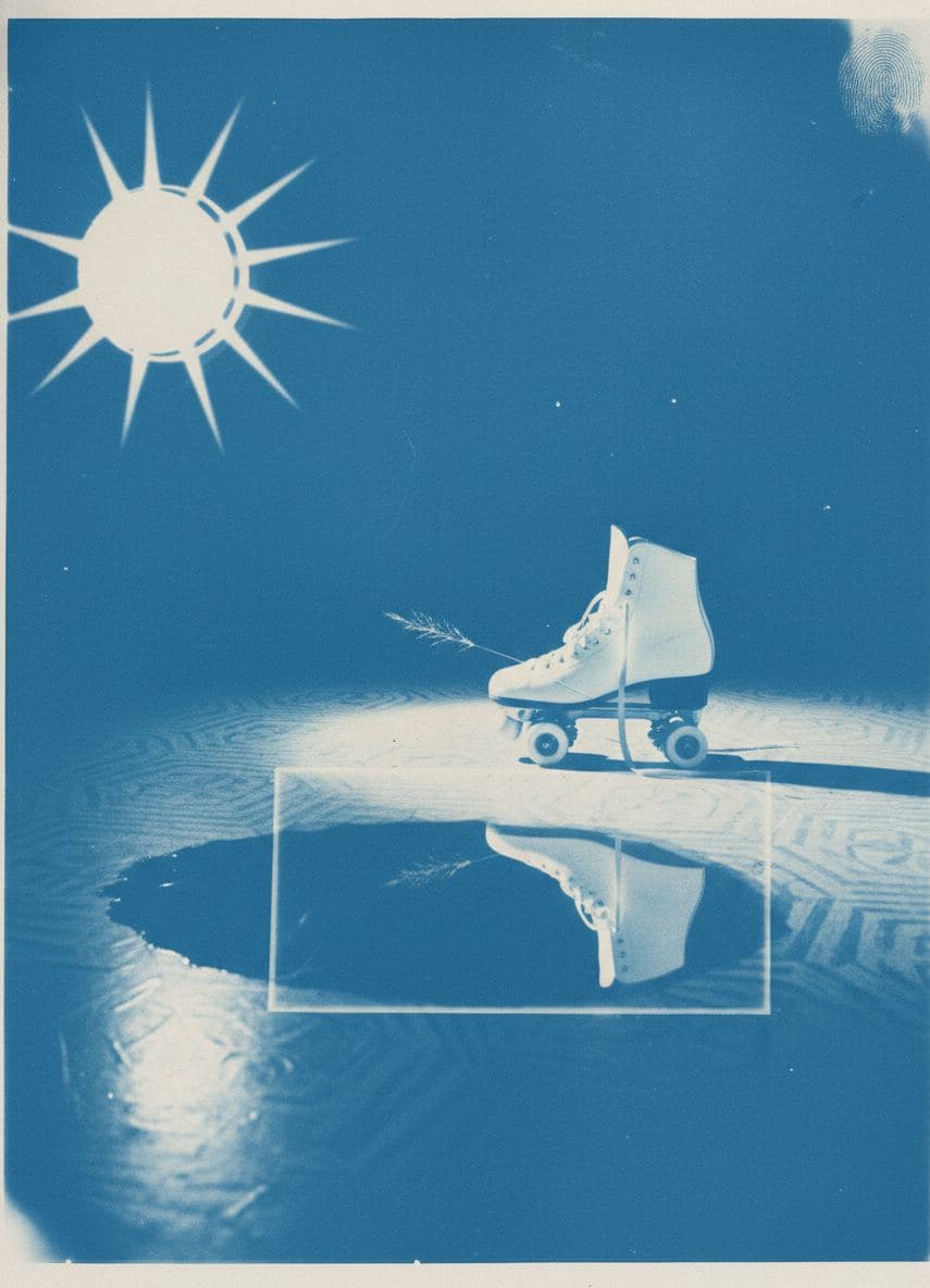 Leo Finds the Roller Skate — abstract work by Stefan Tannhäuser — MODULAR · a one-of-a-kind original