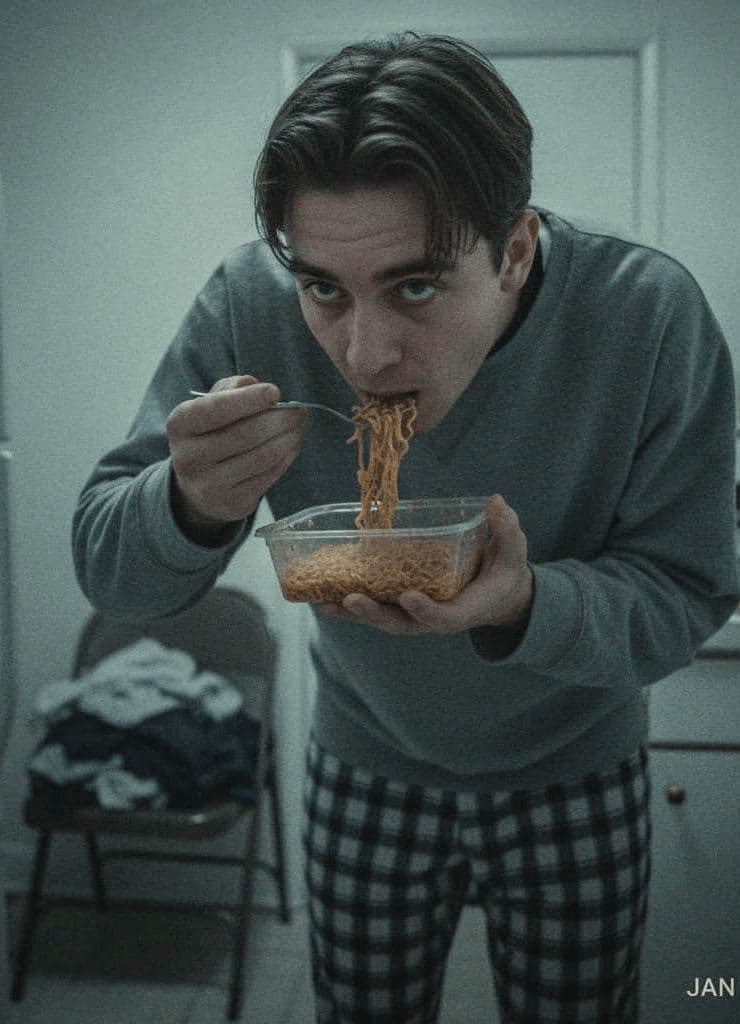 noodles flash — photograph by Lars Jonsen — MODULAR · 13 × 18 cm limited edition of 10