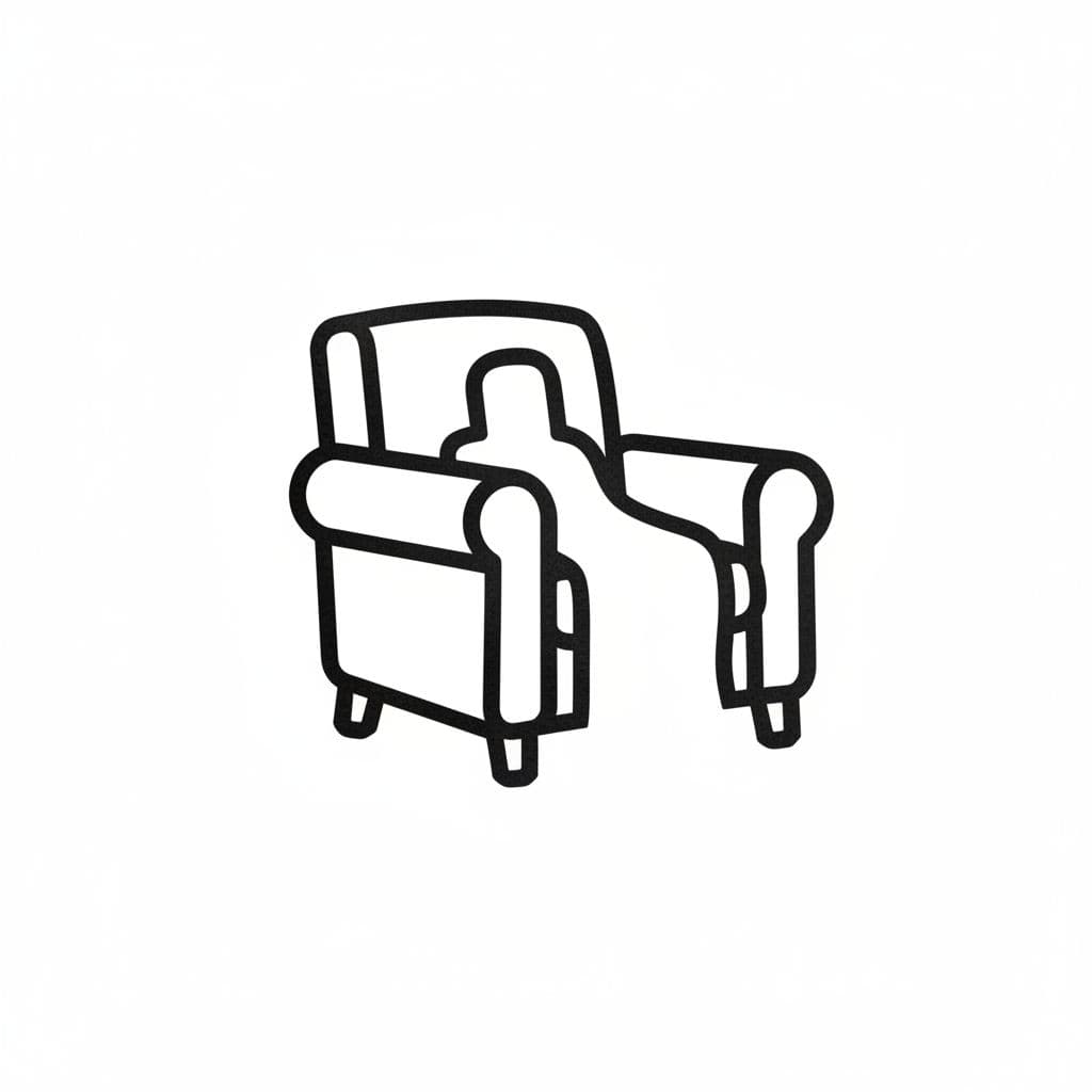 Office Break Room Armchair — print by Matteo Iannelli — MODULAR · a one-of-a-kind original