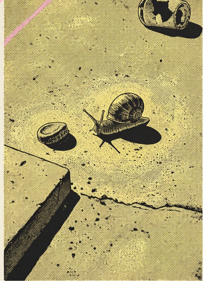 Oil Slick at Dusk — print by Yuko Shimizu-Tachibana — MODULAR · 13 × 18 cm limited edition of 10