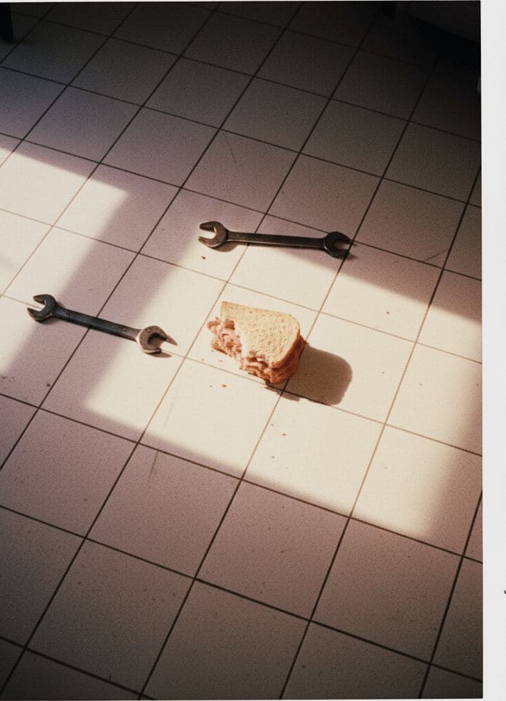 Operating Room Pastrami — painting by Viktor Eklund — MODULAR · 13 × 18 cm limited edition of 10