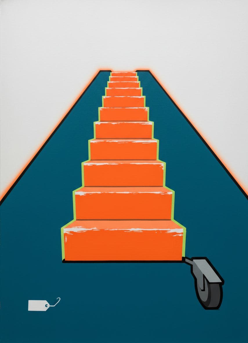 orange rhythm, after hours — abstract work by Saskia Vandenberg — MODULAR · a one-of-a-kind original