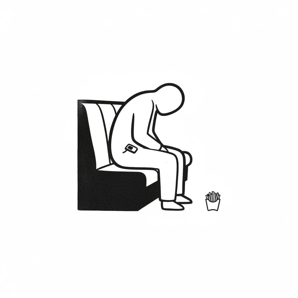 Pager Clipped to Hip — print by Wenfeng Lu — MODULAR · a one-of-a-kind original