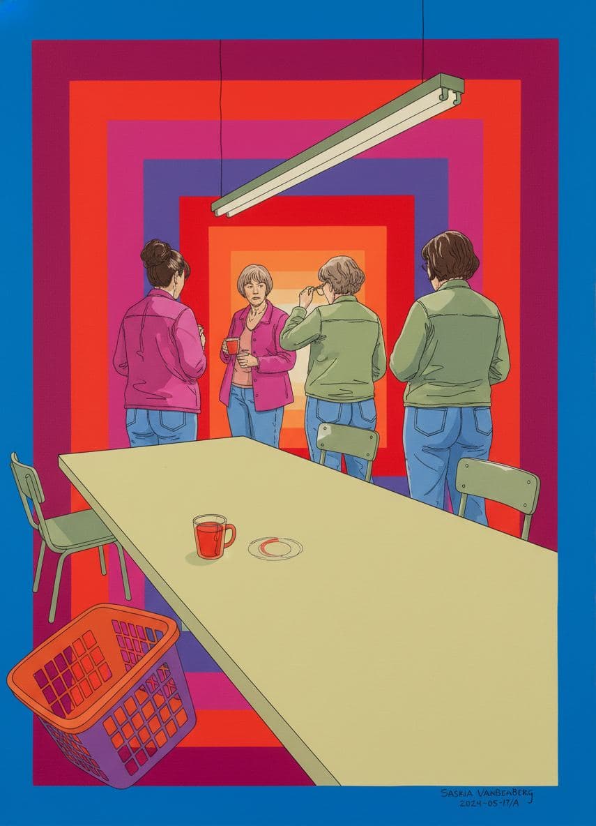 Payphone on Formica — abstract work by Saskia Vandenberg — MODULAR · a one-of-a-kind original