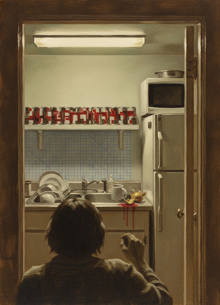 Piling Dishes in the Sink — abstract work by Viktor Eklund — MODULAR · a one-of-a-kind original