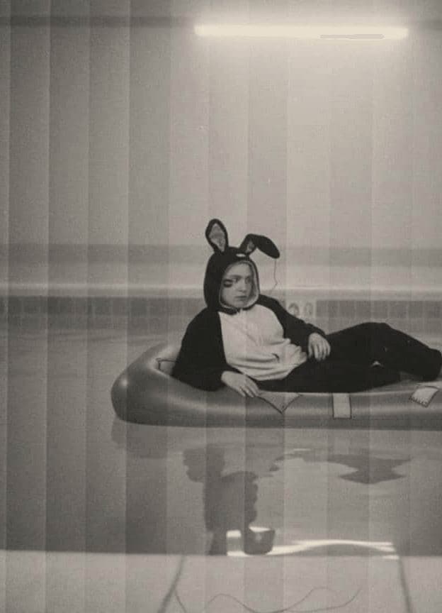 Poolside Rabbit Suit — photograph by Elena Volkova — MODULAR · 13 × 18 cm limited edition of 10