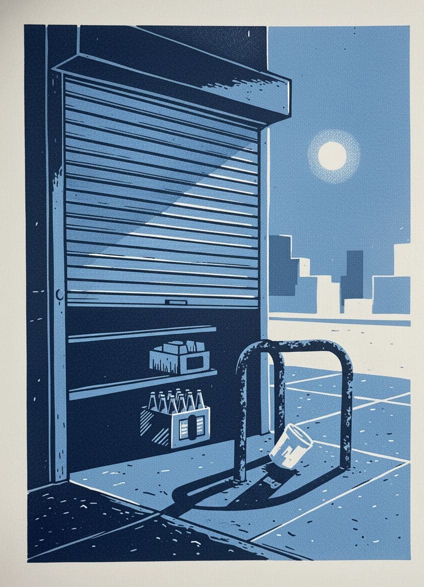 Pulling Up the Gate — print by Yuko Shimizu-Tachibana — MODULAR · a one-of-a-kind original