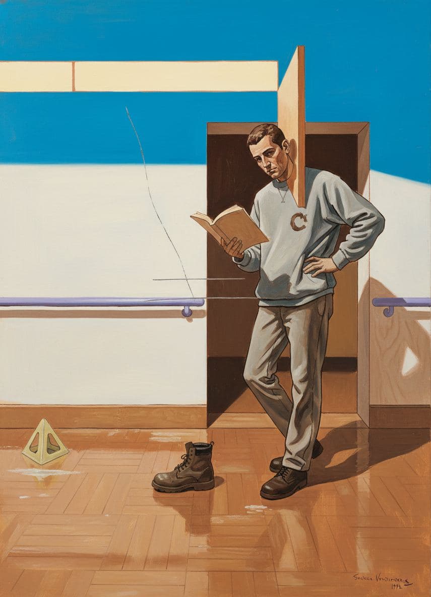 Reading at 2:17 AM — abstract work by Saskia Vandenberg — MODULAR · a one-of-a-kind original