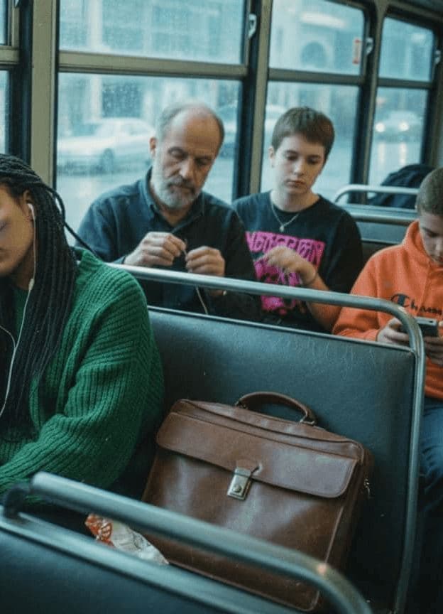 Riders on the Bus — photograph by Yuri Petrenko — MODULAR · 13 × 18 cm limited edition of 10