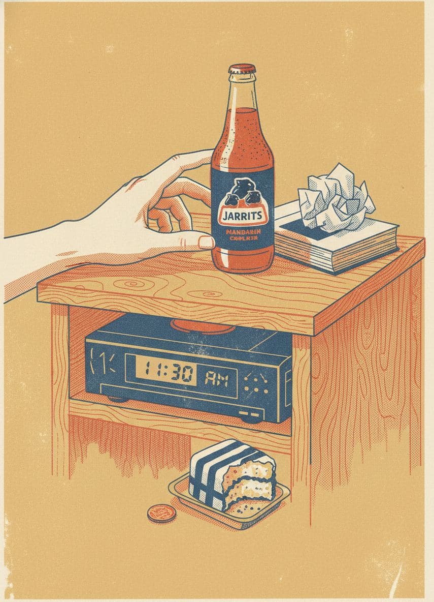 Rosa Reaching for the Soda — print by Hilda Prosser — MODULAR · a one-of-a-kind original