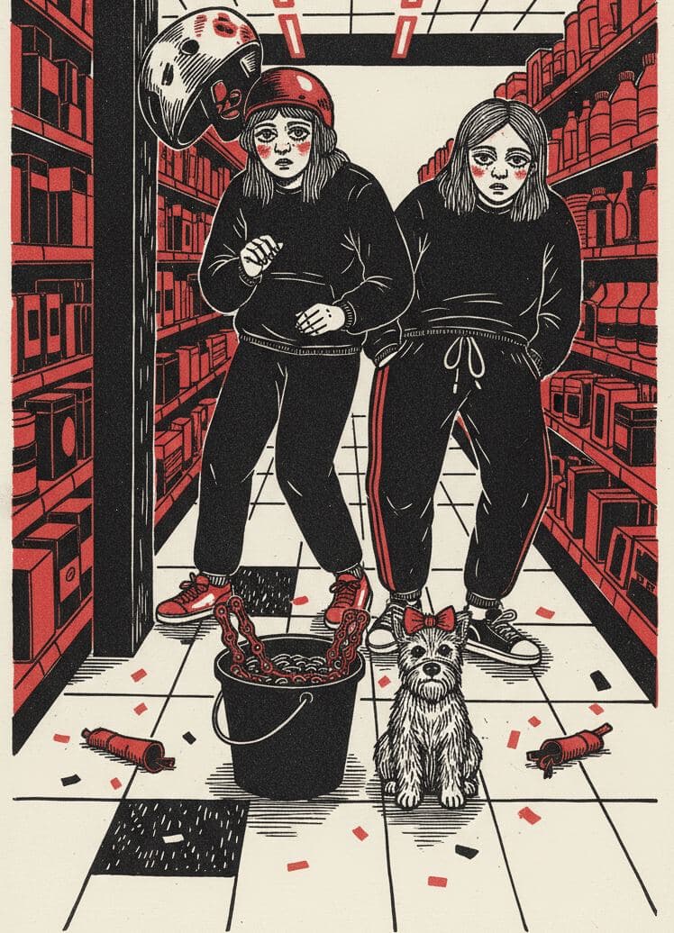 saturday morning sigh — print by Yuko Shimizu-Tachibana — MODULAR · 13 × 18 cm limited edition of 10