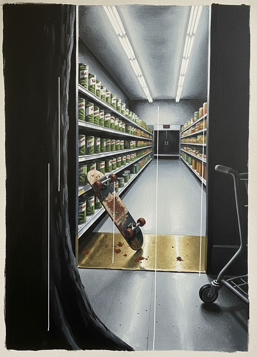 Scraping the Kick-Plate — abstract work by Viktor Eklund — MODULAR · a one-of-a-kind original