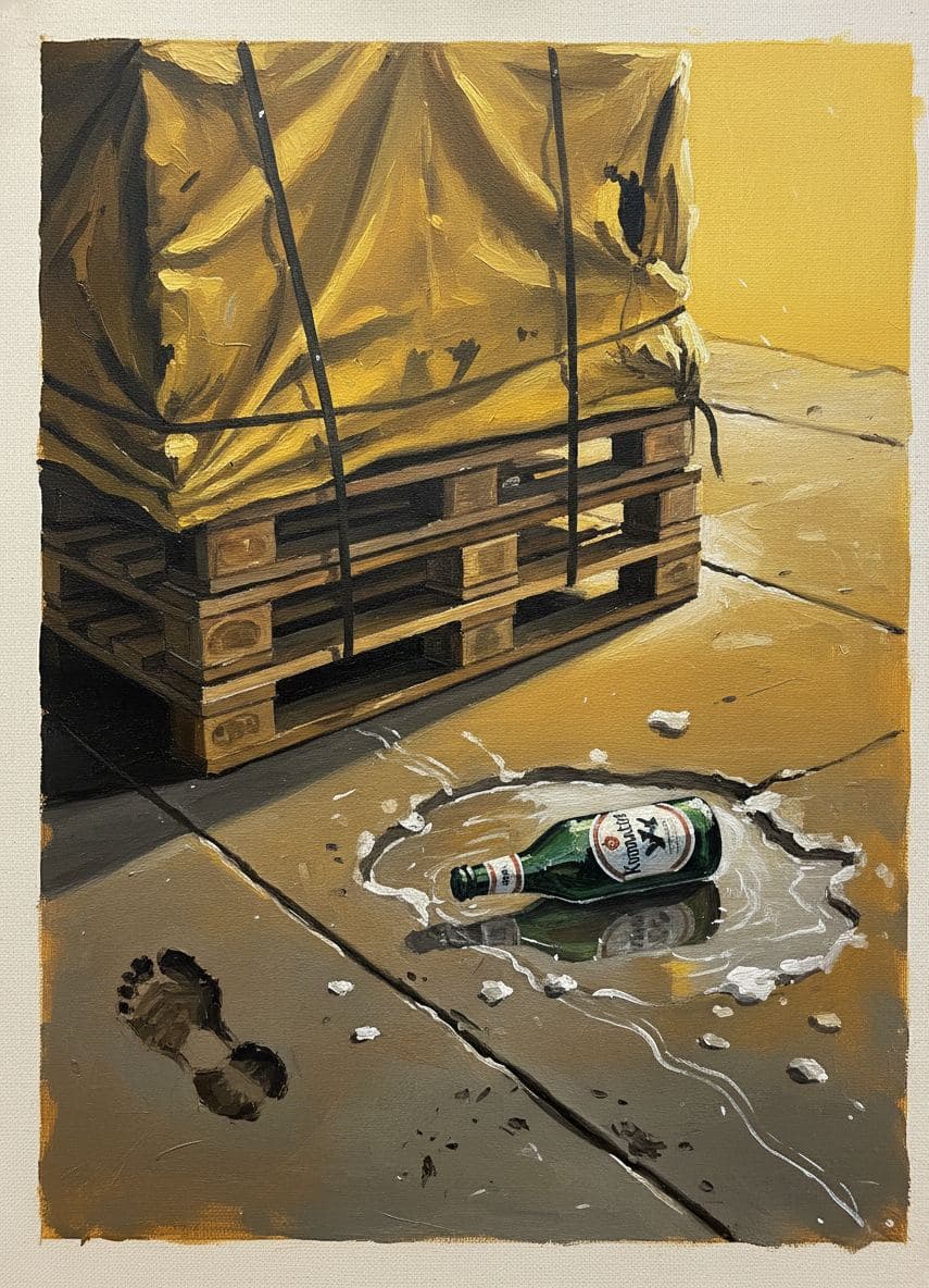 Securing the Tarpaulin — abstract work by Stefan Tannhäuser — MODULAR · a one-of-a-kind original