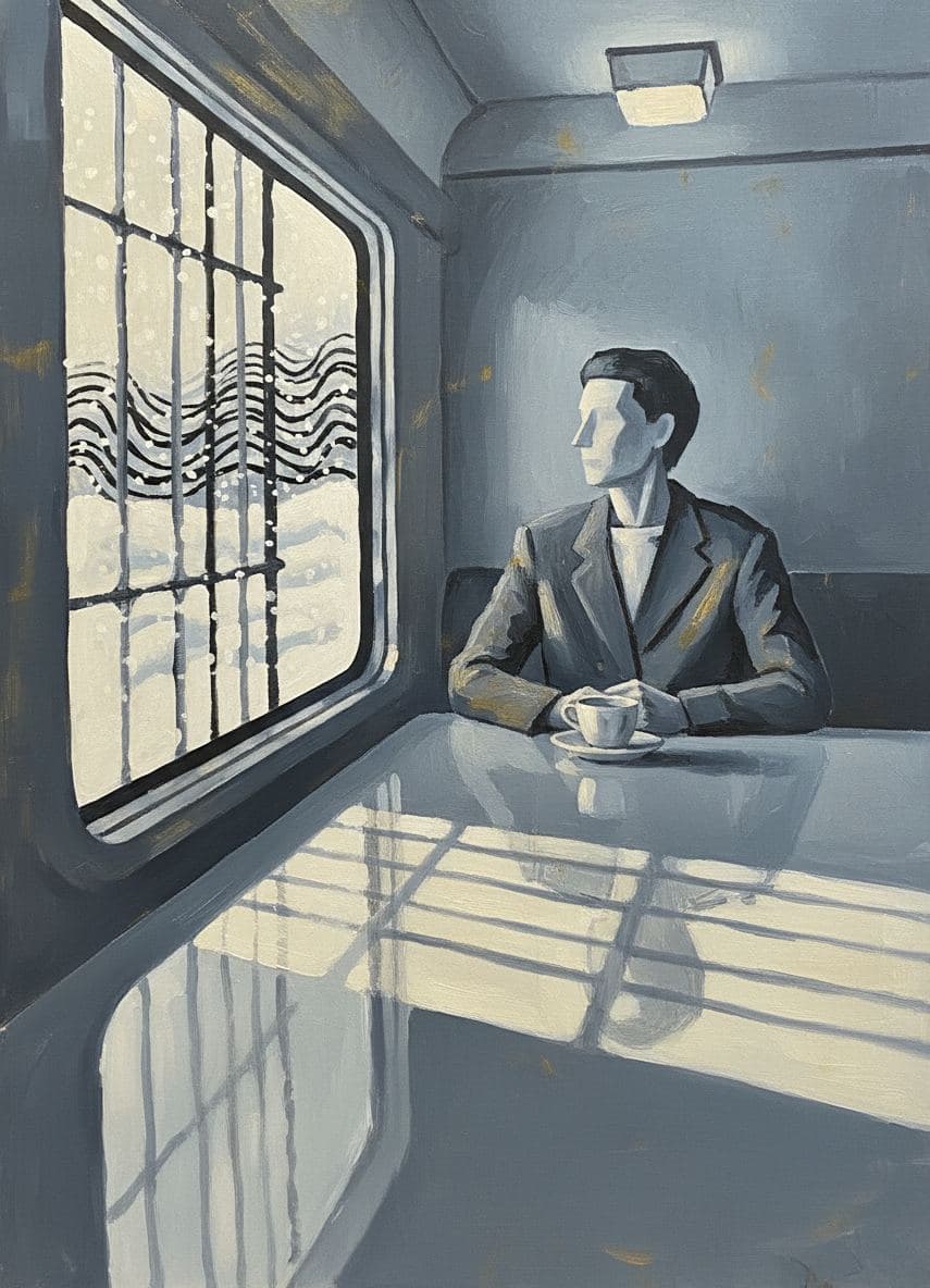 Sipping Lukewarm Tea — abstract work by Saskia Vandenberg — MODULAR · a one-of-a-kind original