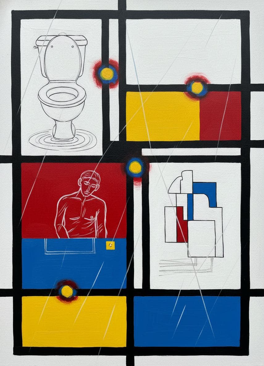 Someone Else's Laundry Day — abstract work by Viktor Eklund — MODULAR · a one-of-a-kind original
