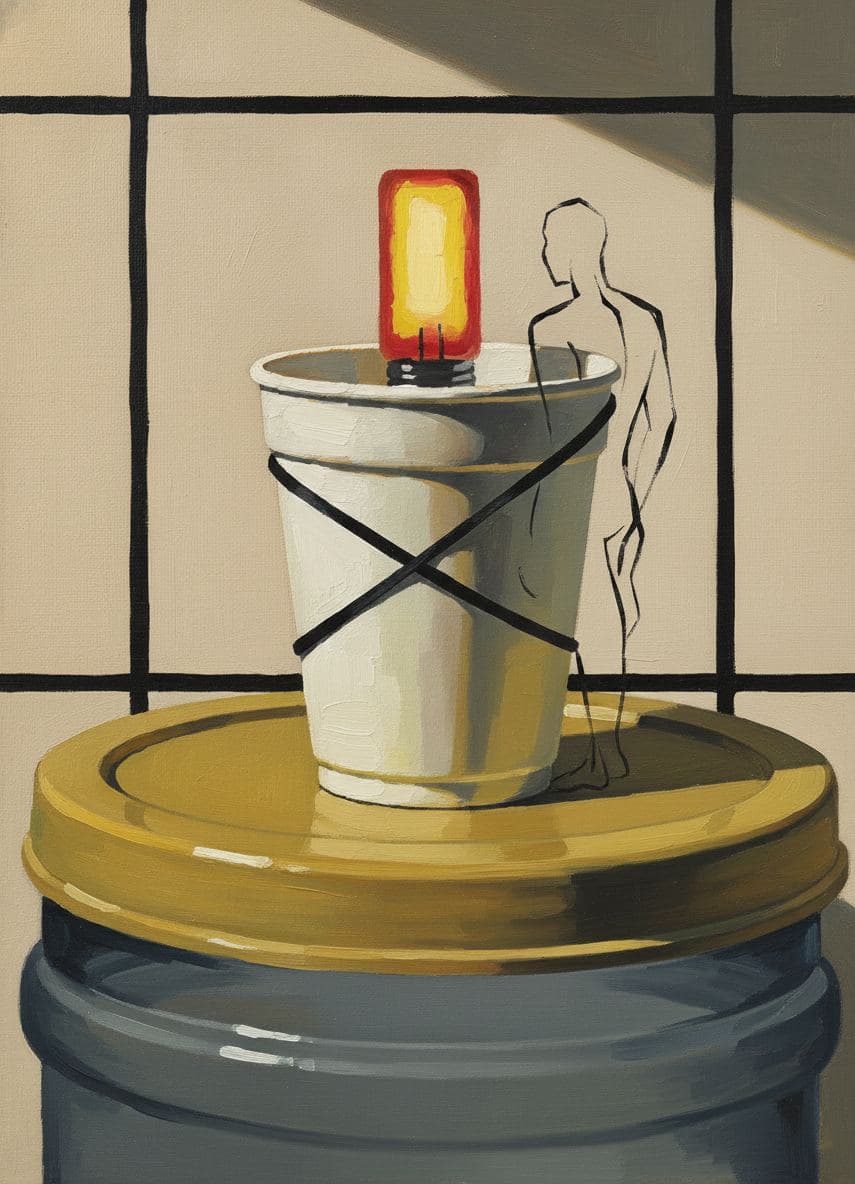 Someone Forgets a Cup — abstract work by Viktor Eklund — MODULAR · a one-of-a-kind original