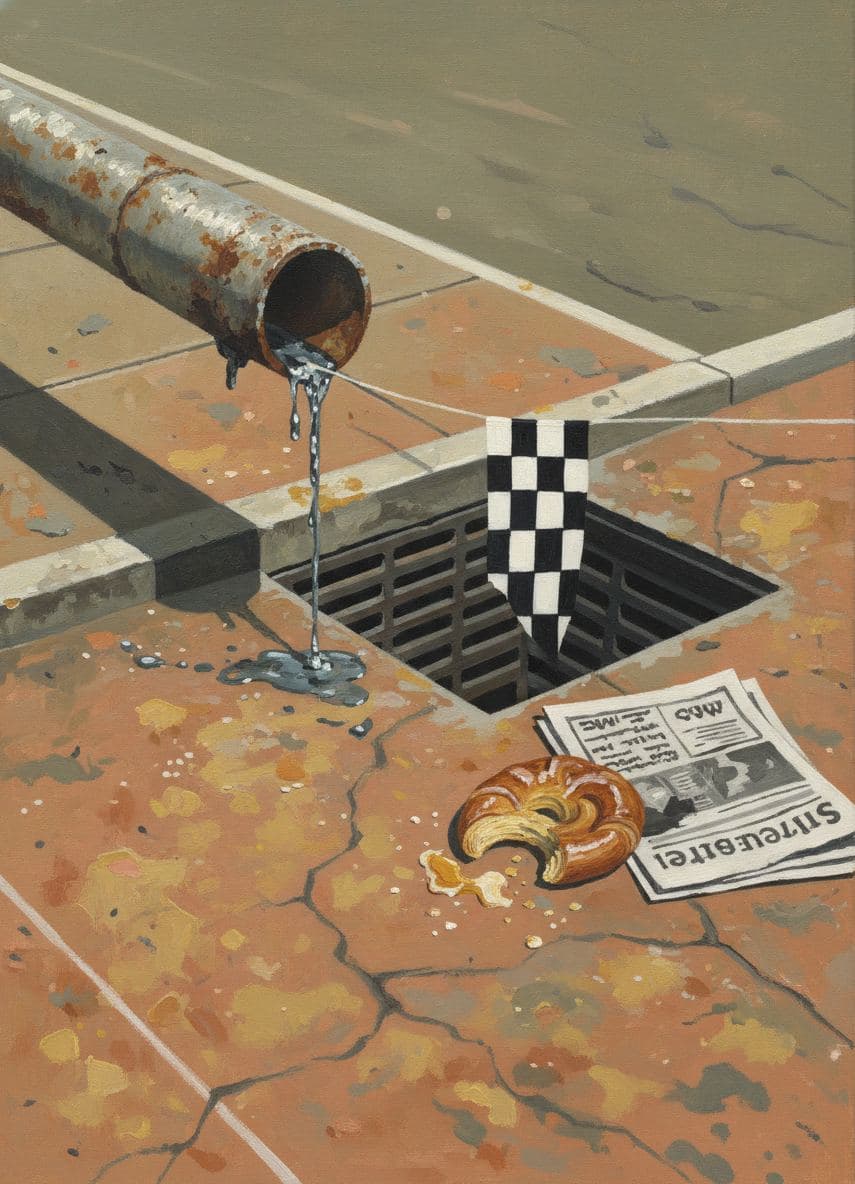 Spilling onto the Asphalt — abstract work by Saskia Vandenberg — MODULAR · a one-of-a-kind original