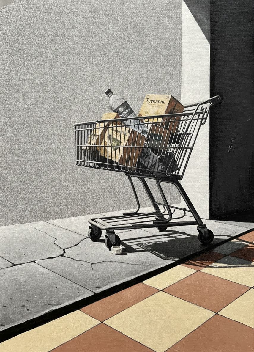 Spilling the Tea Boxes — abstract work by Viktor Eklund — MODULAR · a one-of-a-kind original