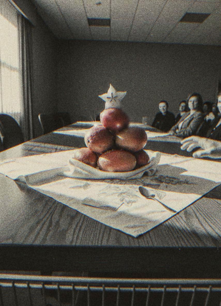 Star Fruit on Banquet Table — photograph by Inés Corral — MODULAR · 13 × 18 cm limited edition of 10