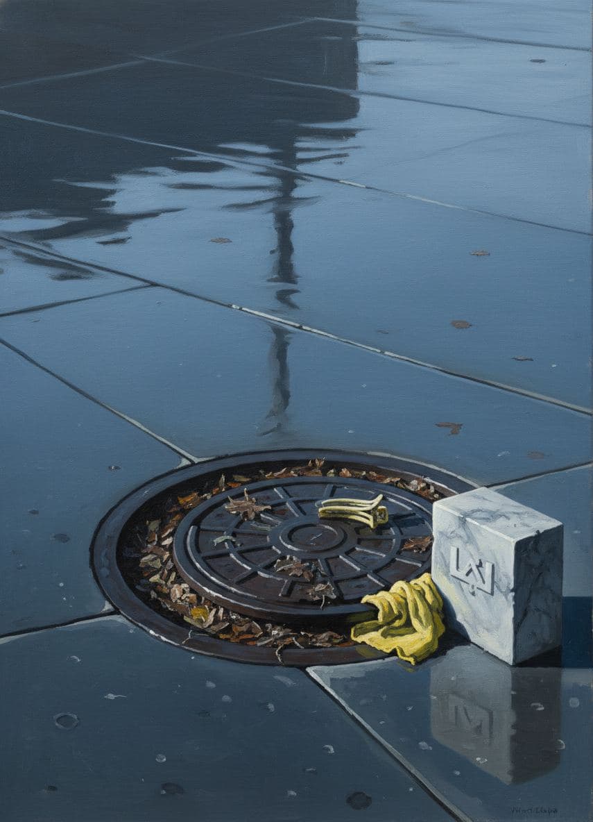 Storm Drain at the Memorial — abstract work by Viktor Eklund — MODULAR · a one-of-a-kind original