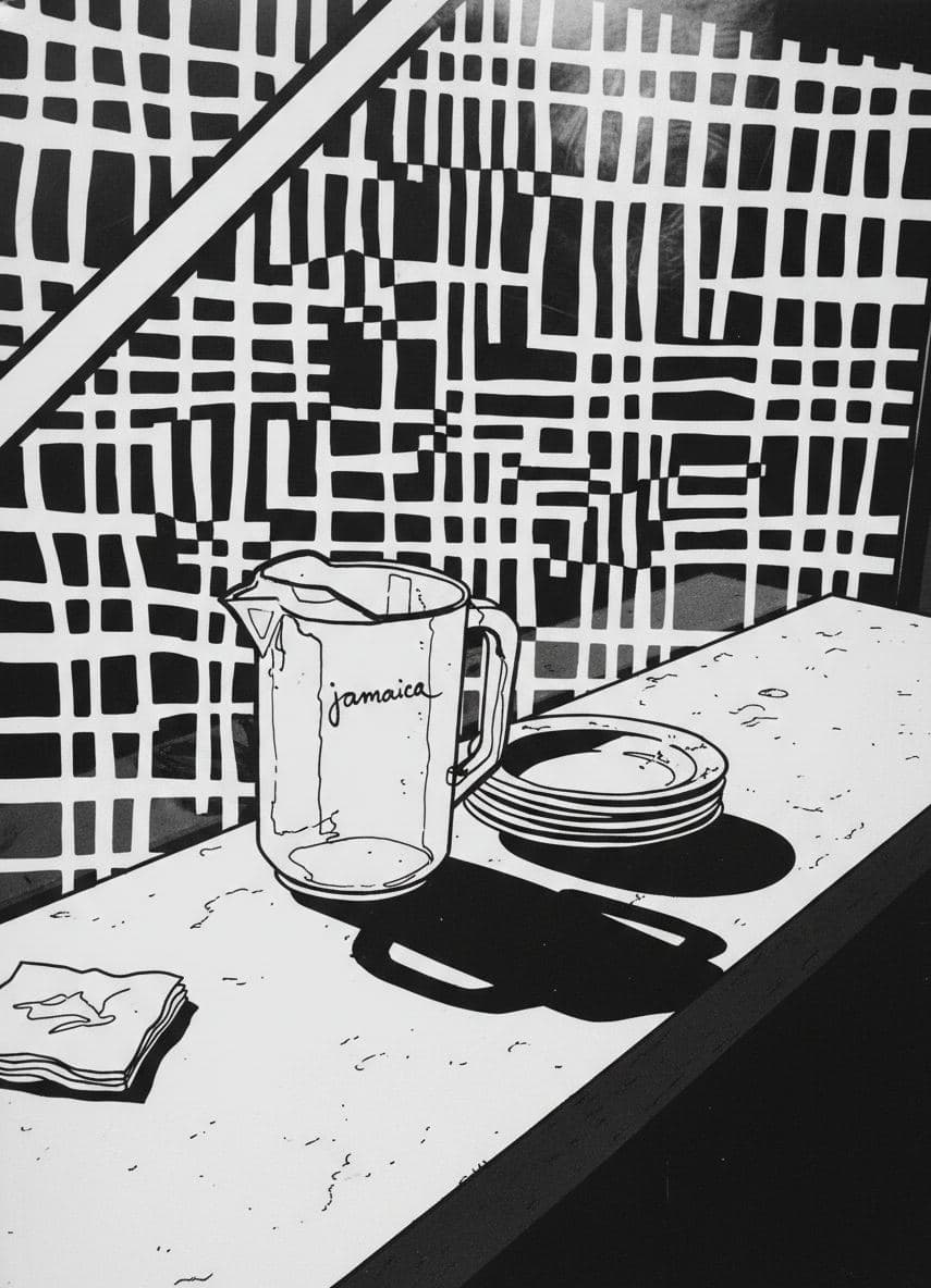 The Askew Agua de Jamaica — abstract work by Stefan Tannhäuser — MODULAR · a one-of-a-kind original