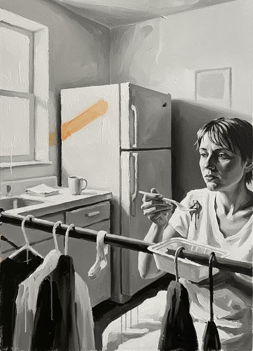 The Beige Midnight Snack — abstract work by Stefan Tannhäuser — MODULAR · 13 × 18 cm limited edition of 10