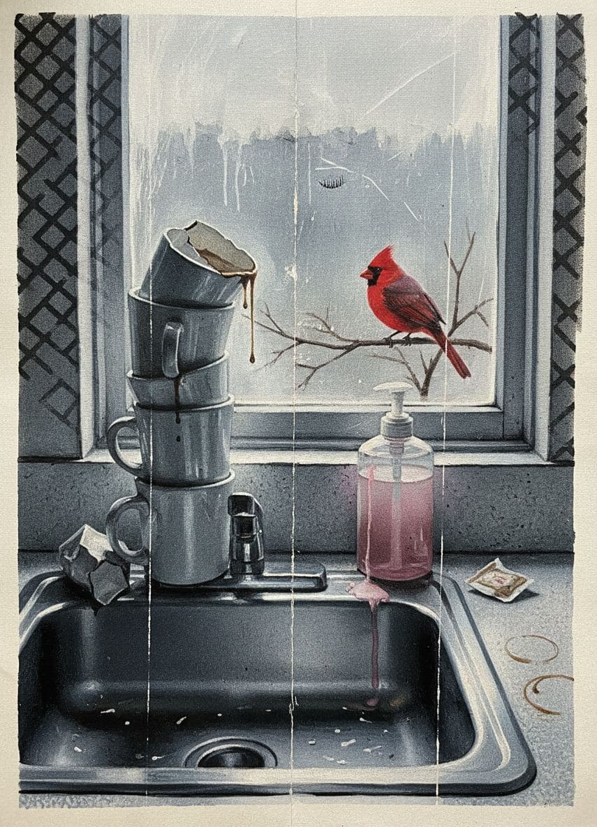 The Best Breakroom Ever — painting by Viktor Eklund — MODULAR · a one-of-a-kind original