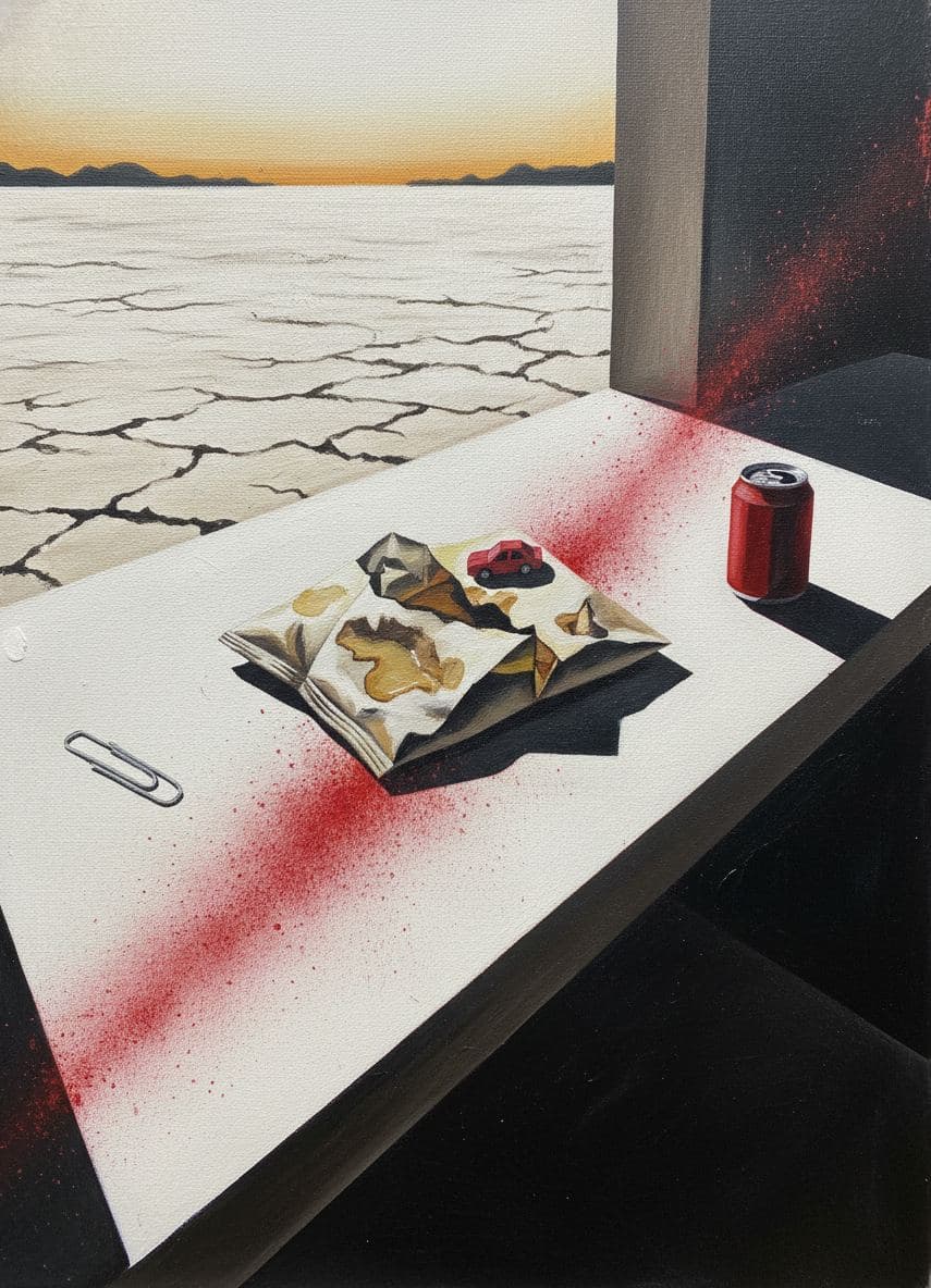 The Boy Who Left His Car — abstract work by Viktor Eklund — MODULAR · a one-of-a-kind original