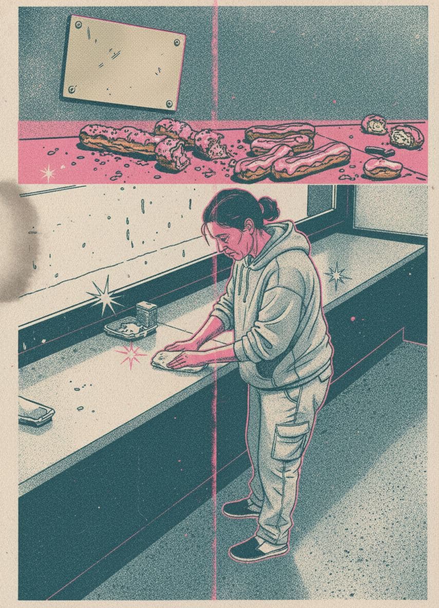 The Boy Who Wipes — print by Yuko Shimizu-Tachibana — MODULAR · a one-of-a-kind original