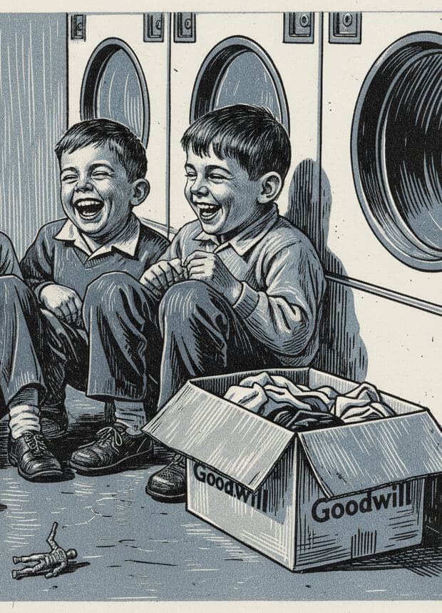 The Children Laughing — print by Yuko Shimizu-Tachibana — MODULAR · 13 × 18 cm limited edition of 10
