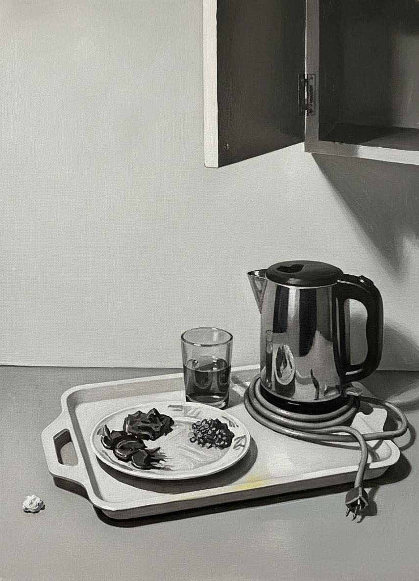 The Congealing Mieliepap — abstract work by Saskia Vandenberg — MODULAR · a one-of-a-kind original
