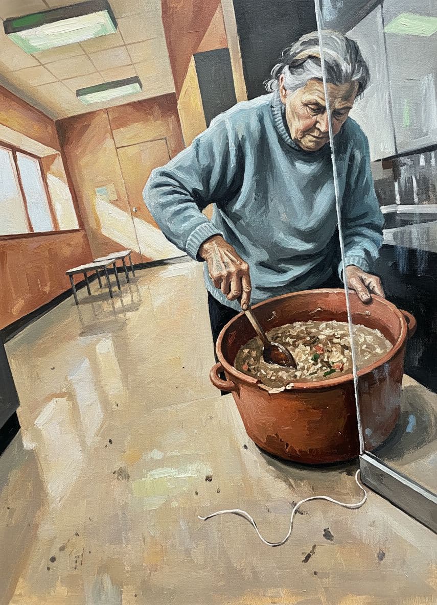 The Cook Stirs the Stew — abstract work by Viktor Eklund — MODULAR · a one-of-a-kind original