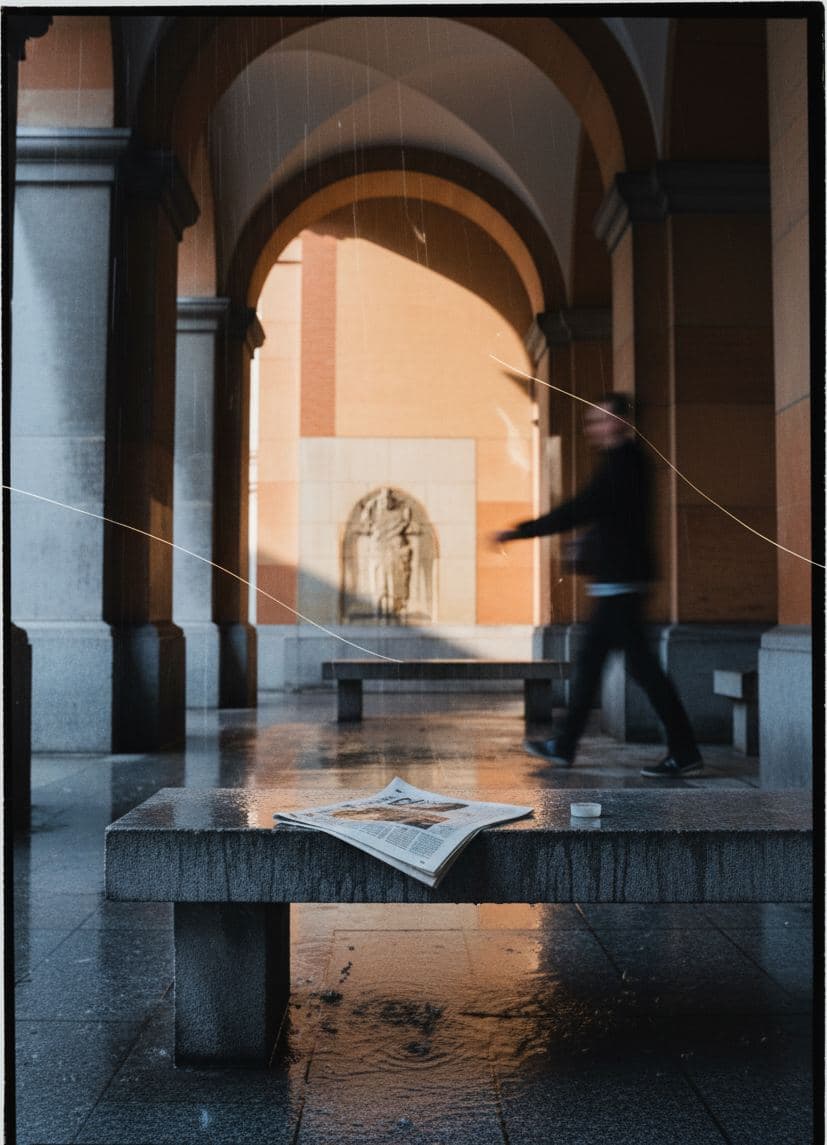 The Daily Paper Survives — abstract work by Stefan Tannhäuser — MODULAR · a one-of-a-kind original