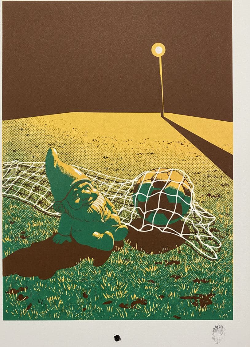 The Emerald Garden Gnome — print by Hilda Prosser — MODULAR · a one-of-a-kind original