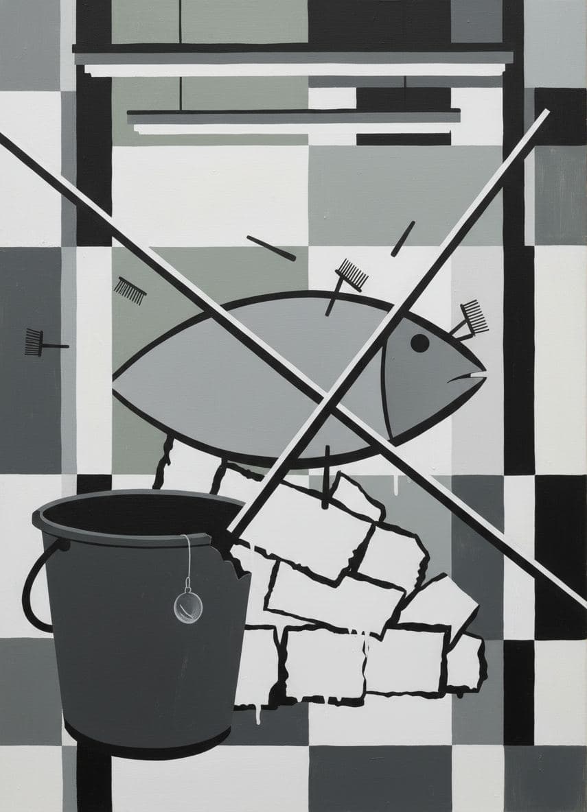 The First Catch's Dull Eye — abstract work by Saskia Vandenberg — MODULAR · a one-of-a-kind original