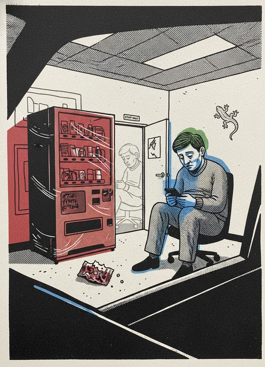 The Fruit Snack Arrived — print by Yuko Shimizu-Tachibana — MODULAR · a one-of-a-kind original