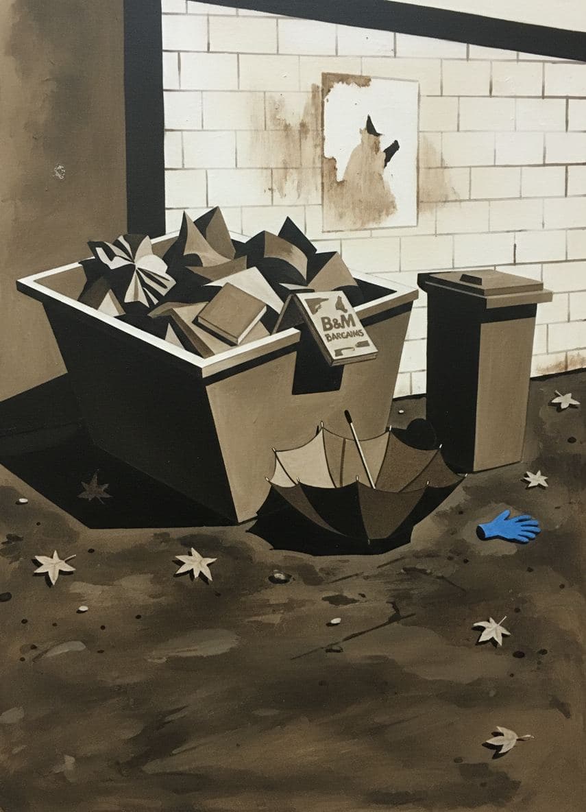The Gnome's Last Stand — abstract work by Stefan Tannhäuser — MODULAR · a one-of-a-kind original