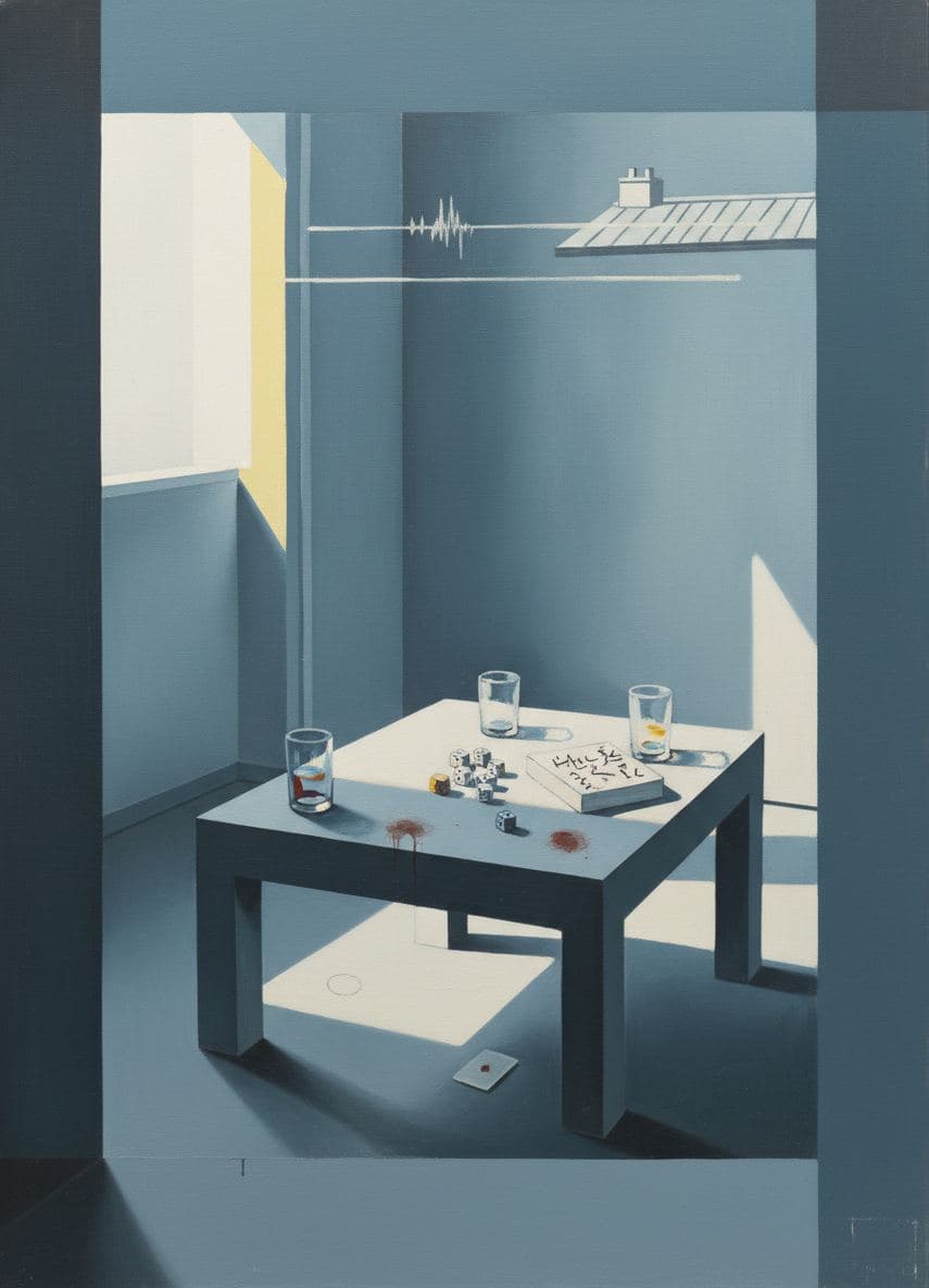 The Half-Finished Game — abstract work by Saskia Vandenberg — MODULAR · a one-of-a-kind original