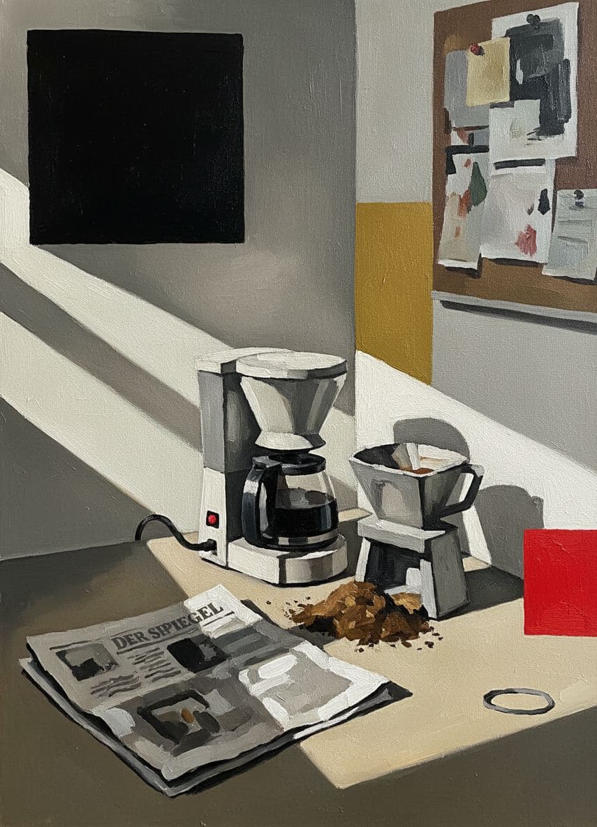 The Ignored Red Light — abstract work by Saskia Vandenberg — MODULAR · a one-of-a-kind original