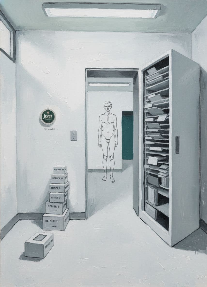 The Infinite Gray Folders — abstract work by Saskia Vandenberg — MODULAR · a one-of-a-kind original