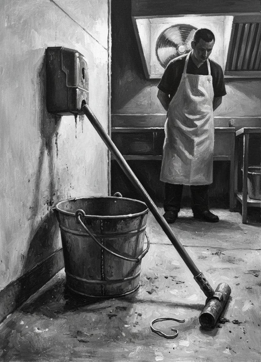 The Kitchen Hand Rinsing — abstract work by Stefan Tannhäuser — MODULAR · a one-of-a-kind original