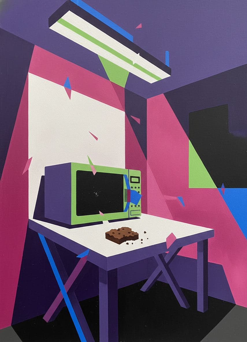 The Last Brownie Standing — abstract work by Viktor Eklund — MODULAR · a one-of-a-kind original