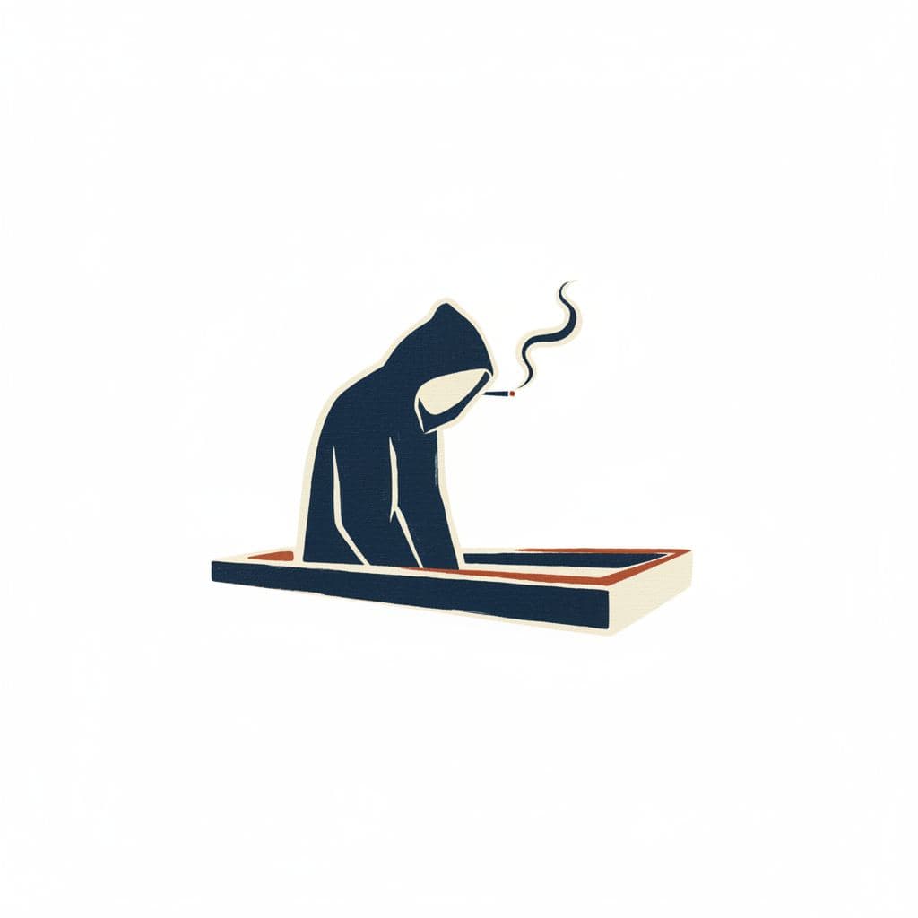 The Last Cigarette — print by Rafał Zborowski — MODULAR · a one-of-a-kind original