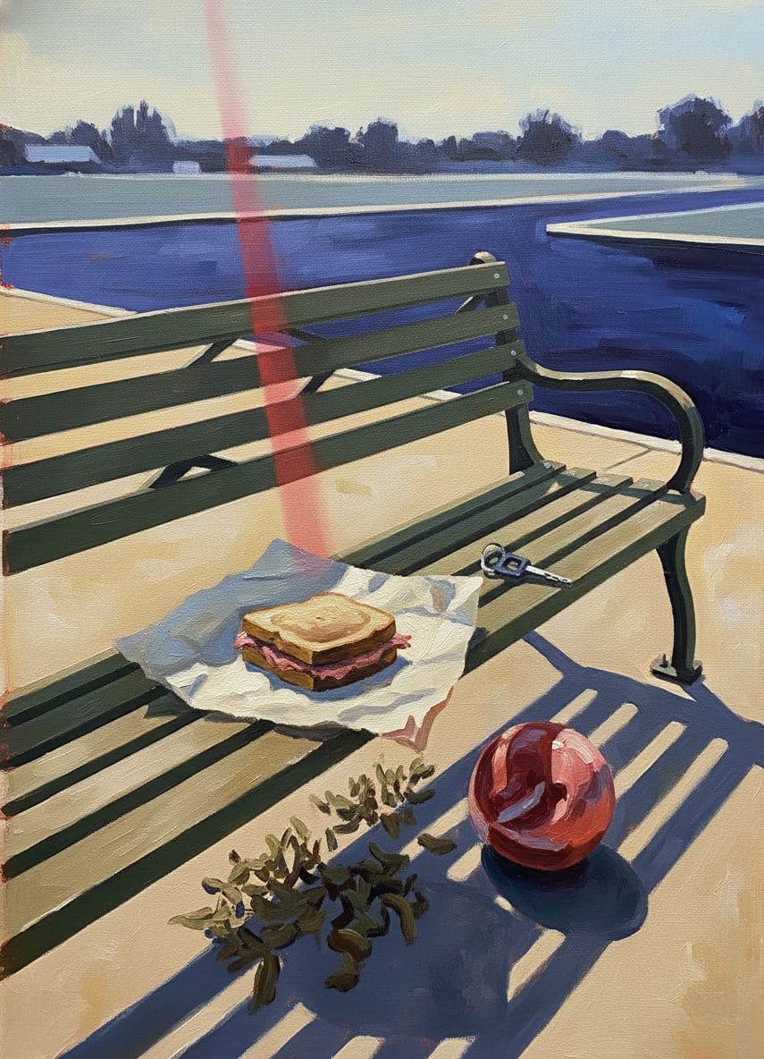 The Last Corned Beef — abstract work by Saskia Vandenberg — MODULAR · a one-of-a-kind original