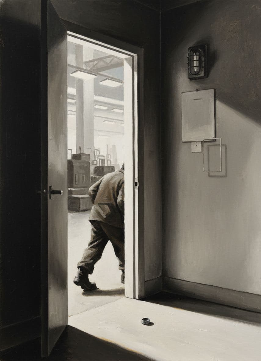 The Last Shift Clocks Out — abstract work by Viktor Eklund — MODULAR · a one-of-a-kind original