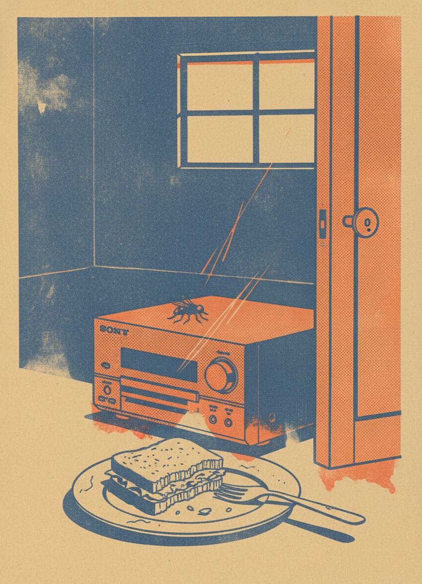 The Listener Pauses Play — print by Yuko Shimizu-Tachibana — MODULAR · a one-of-a-kind original