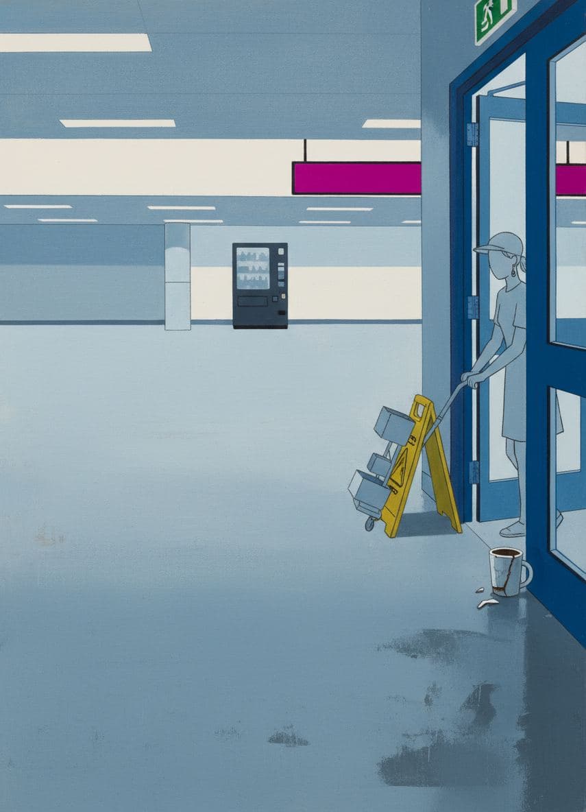 The Mug That Held the Door — abstract work by Stefan Tannhäuser — MODULAR · a one-of-a-kind original