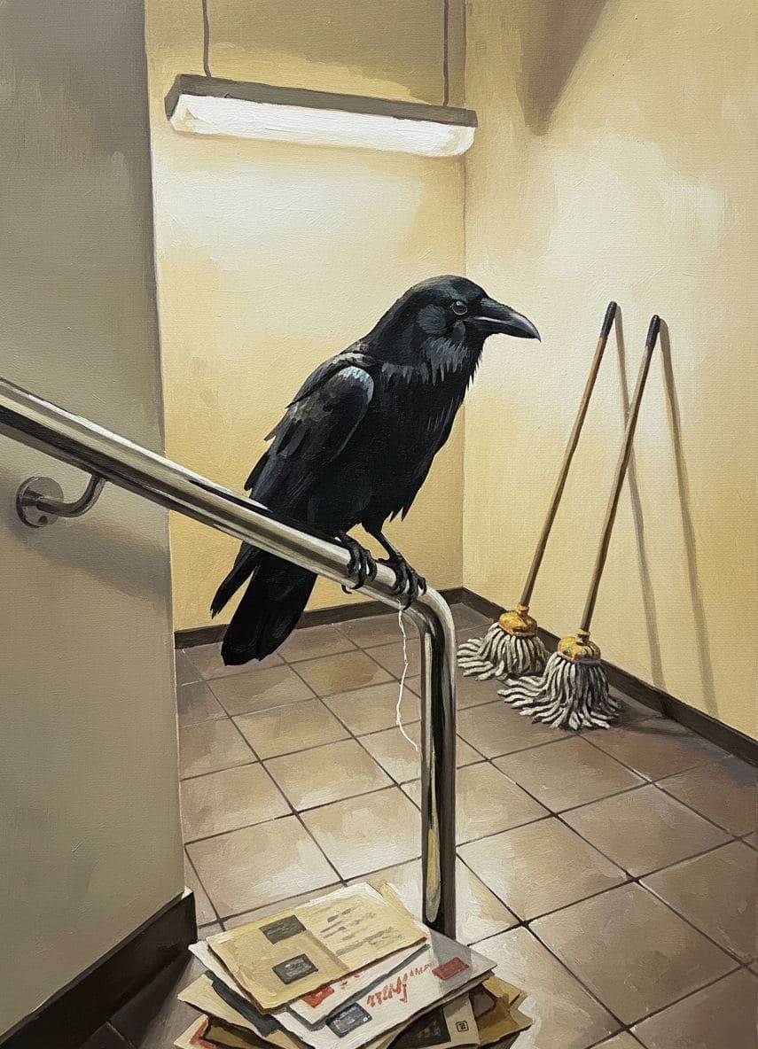 The Raven's Best Day — abstract work by Viktor Eklund — MODULAR · a one-of-a-kind original